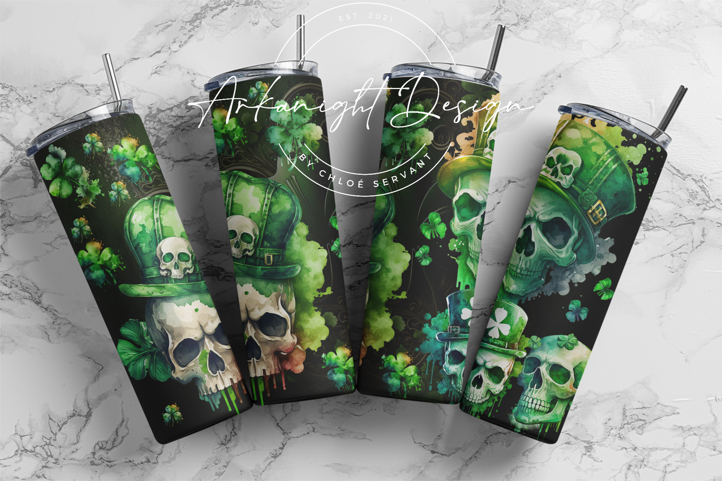 Gourde - Saint-Patrick - Skull