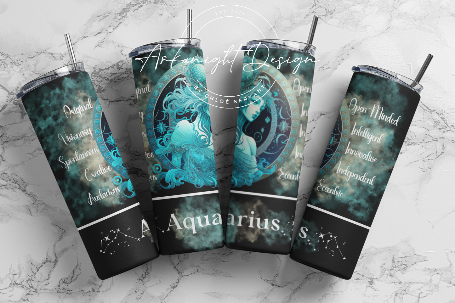 Gourde - Aquarius - English - Black
