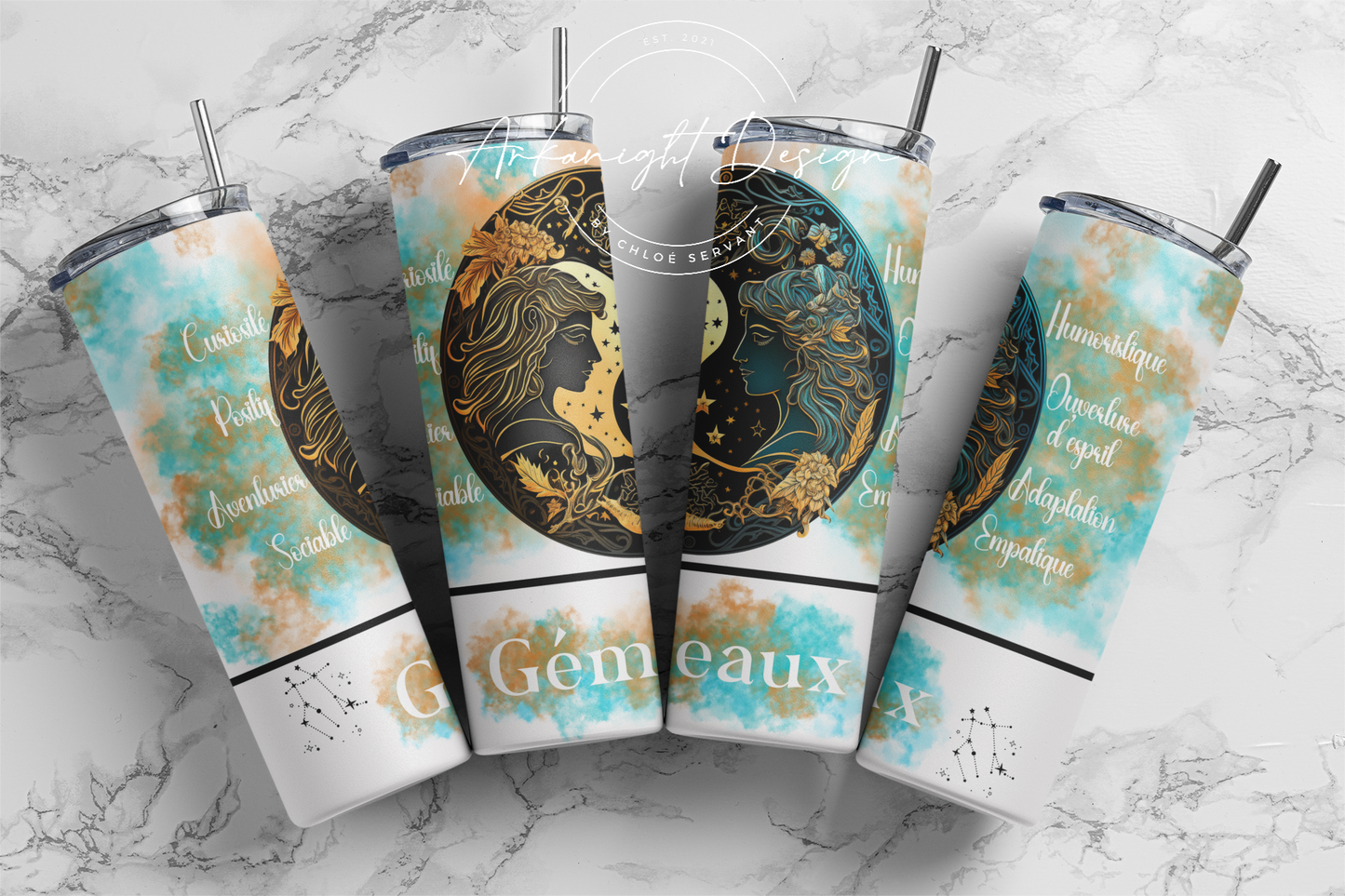 Gourde - Gémeaux - Français - Blanc