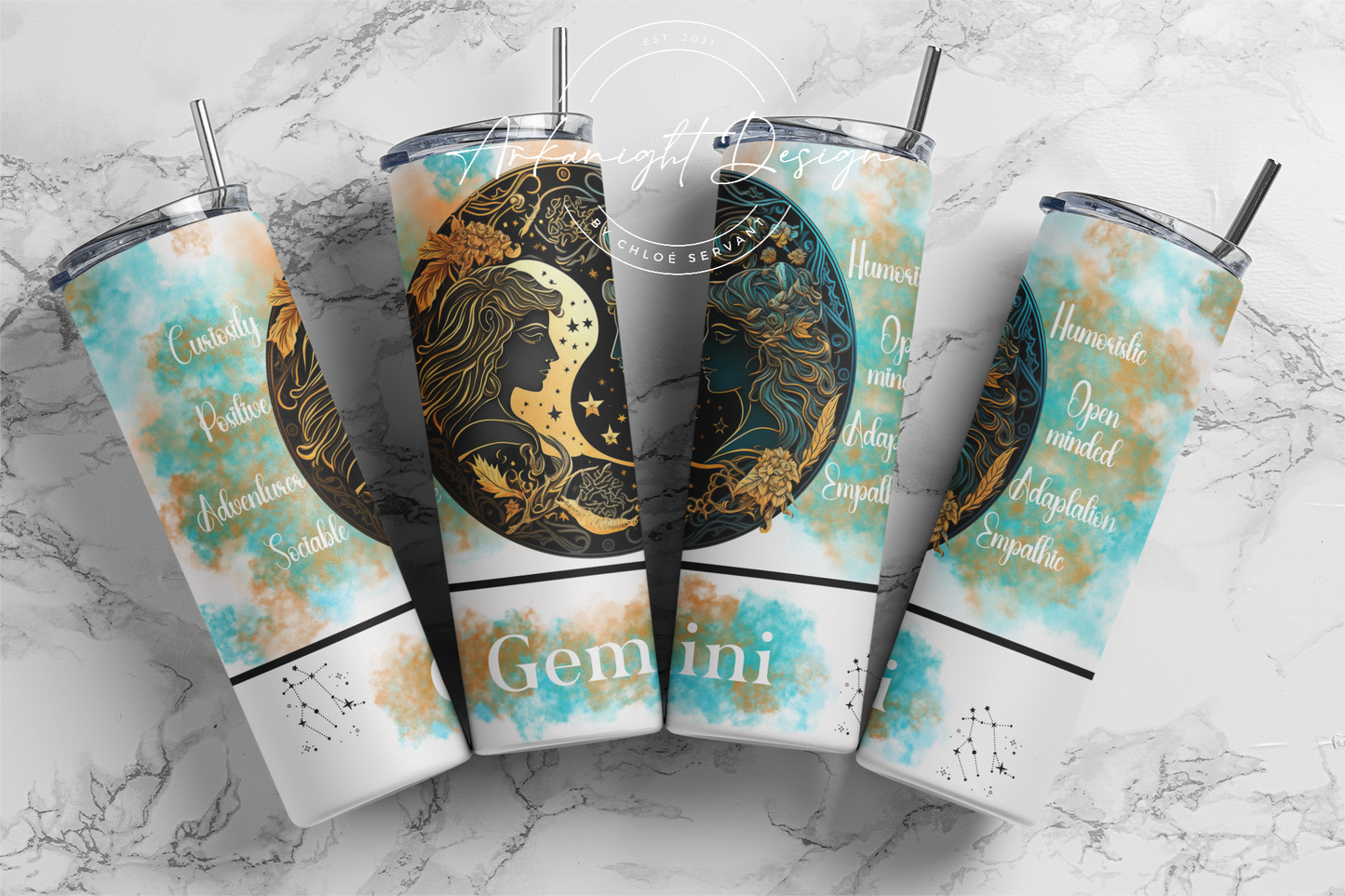 Gourde - Gemini - English - White
