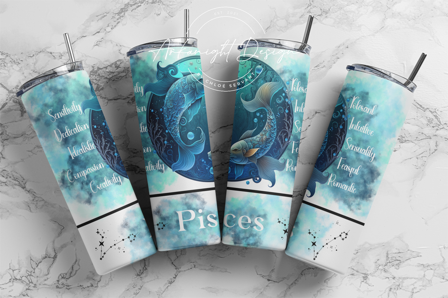 Gourde - Pisces - English - White