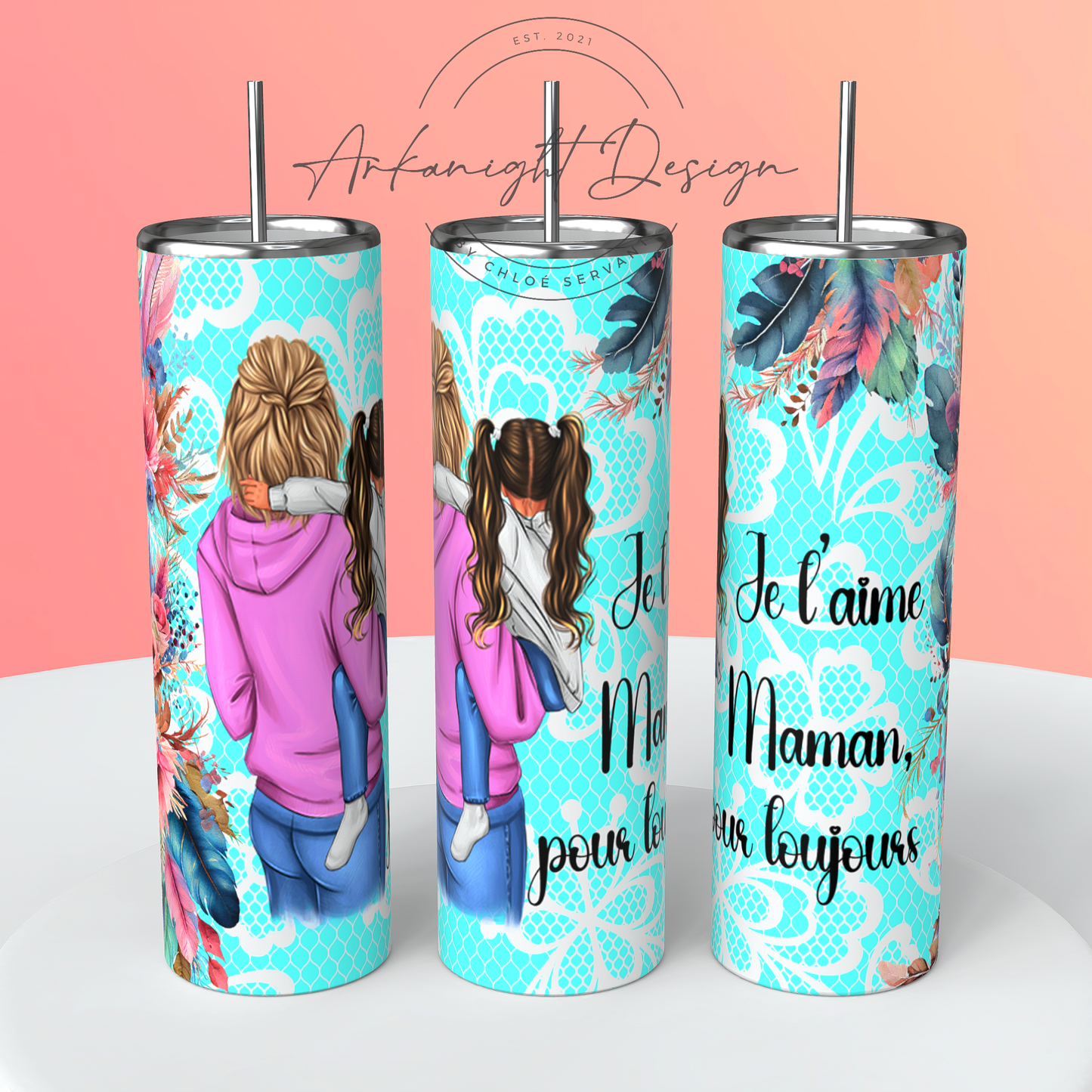 Gourde - Je t'aime maman , pour toujours