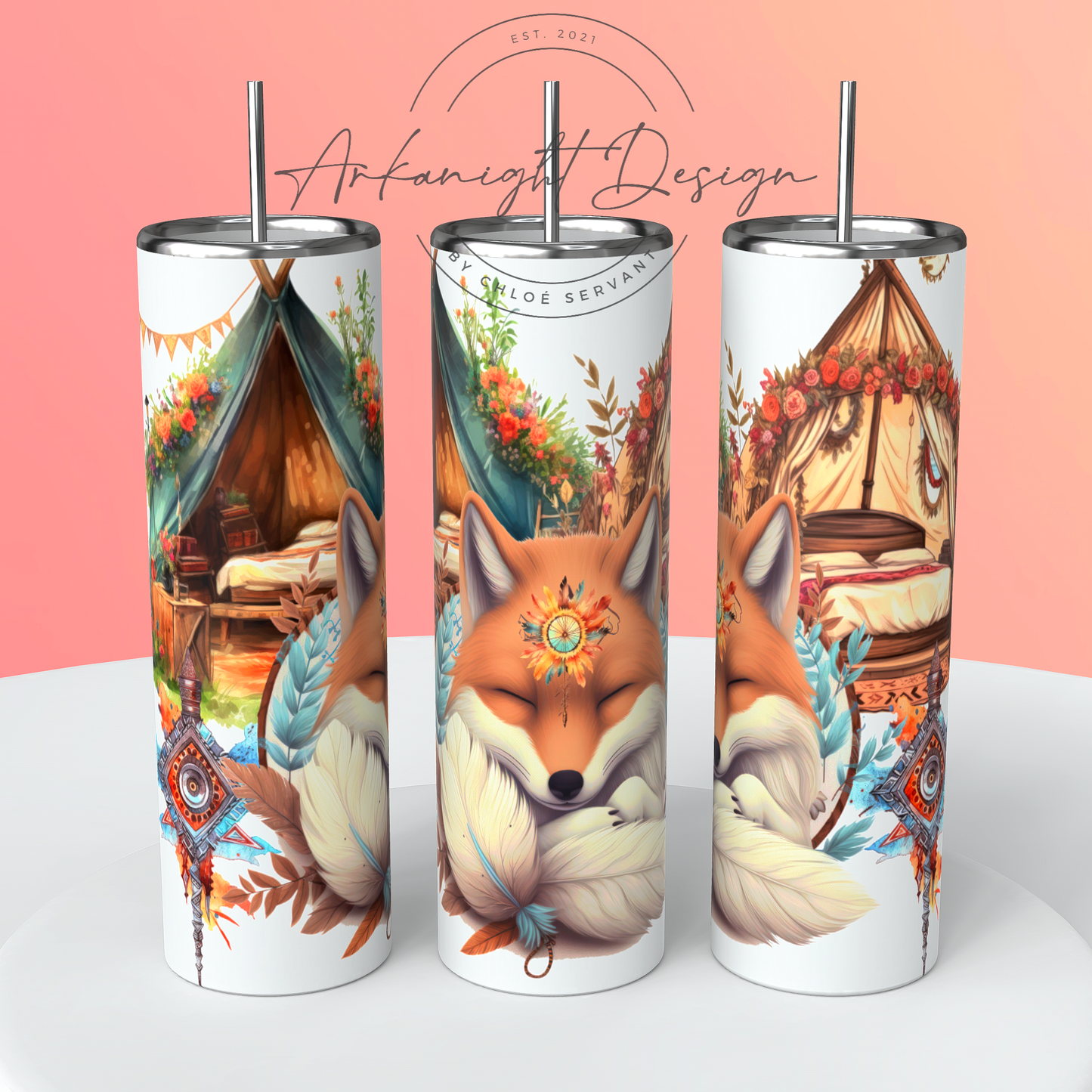 Gourde - Red Boho Fox