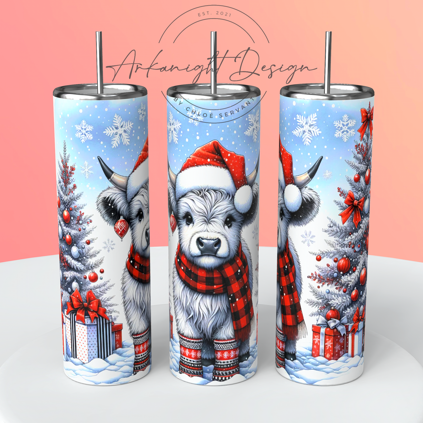 Gourdes - White Highland cow