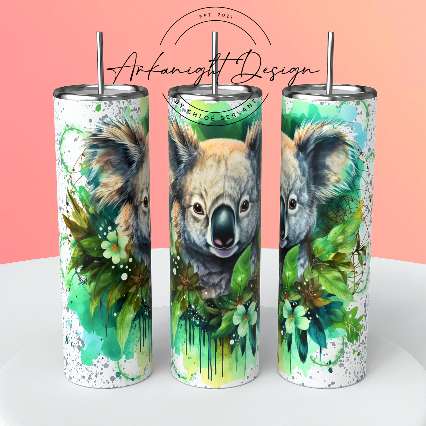 Watercolor Boho Koala