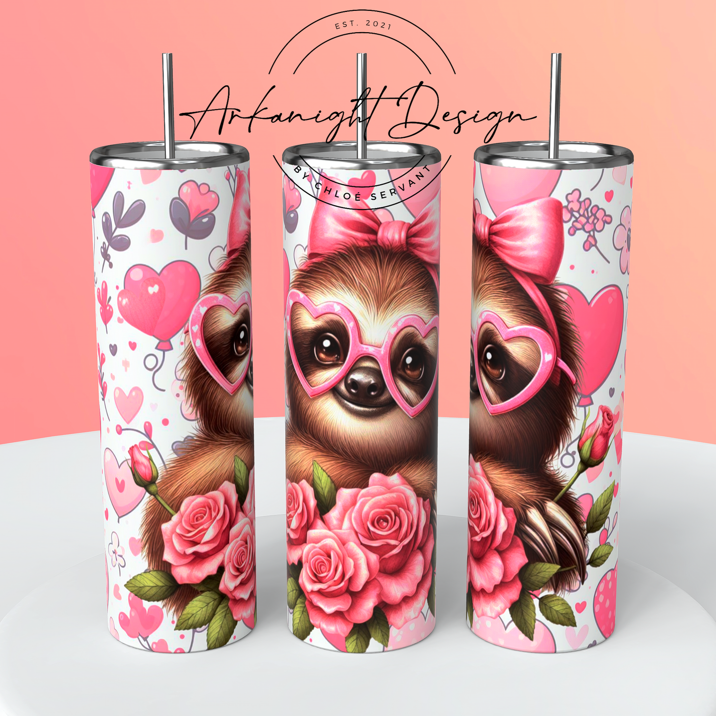 Gourde - Valentine Cute Sloth