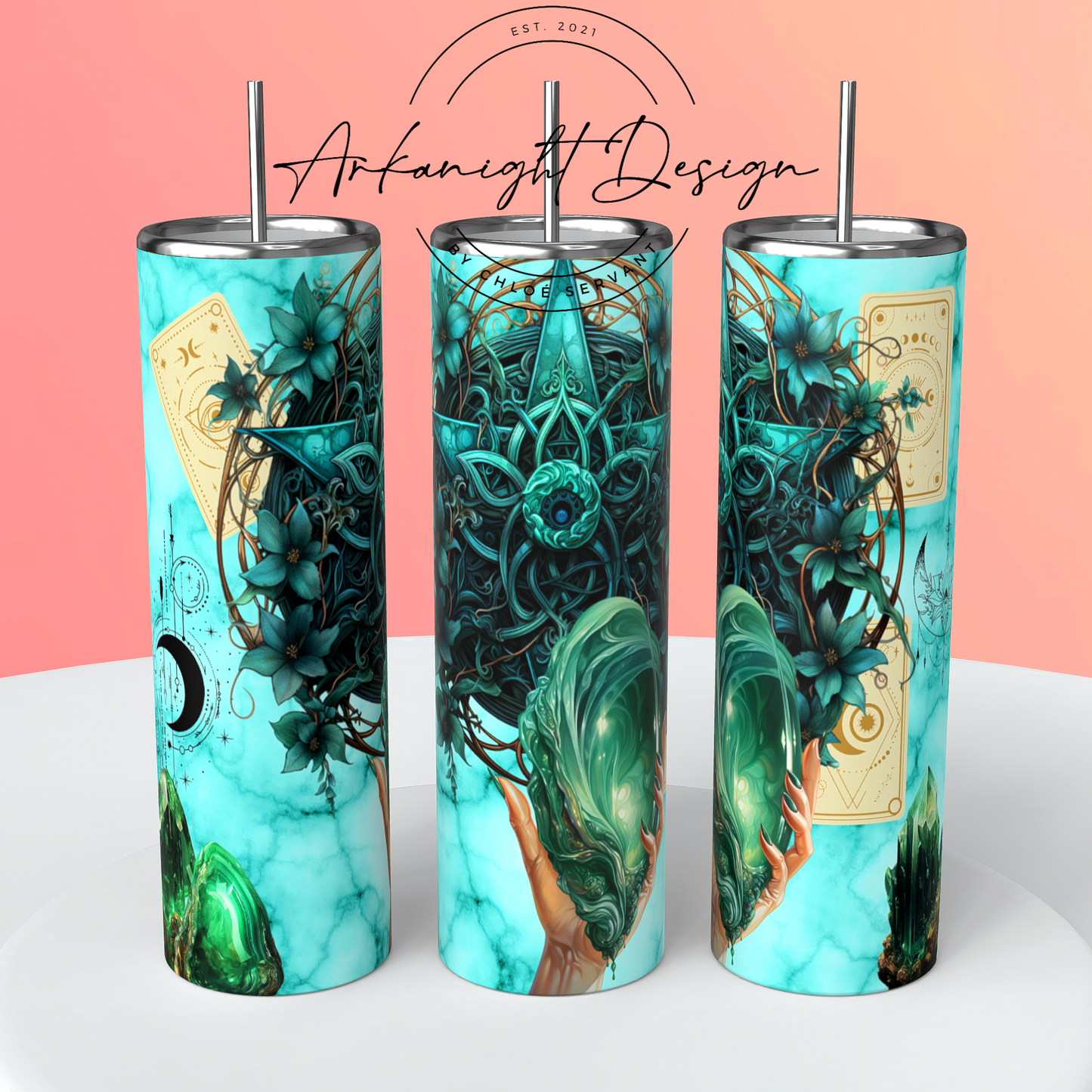 Gourde - Malachite Crystal