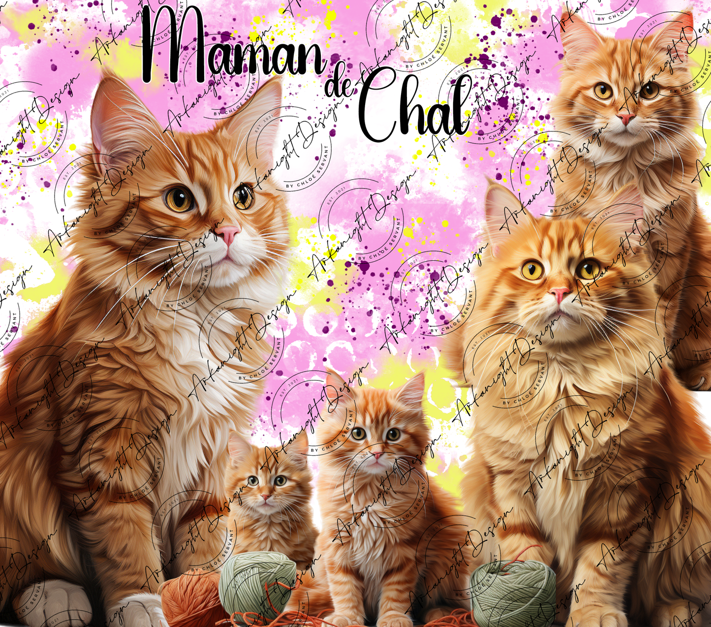 Maman de chat - Roux