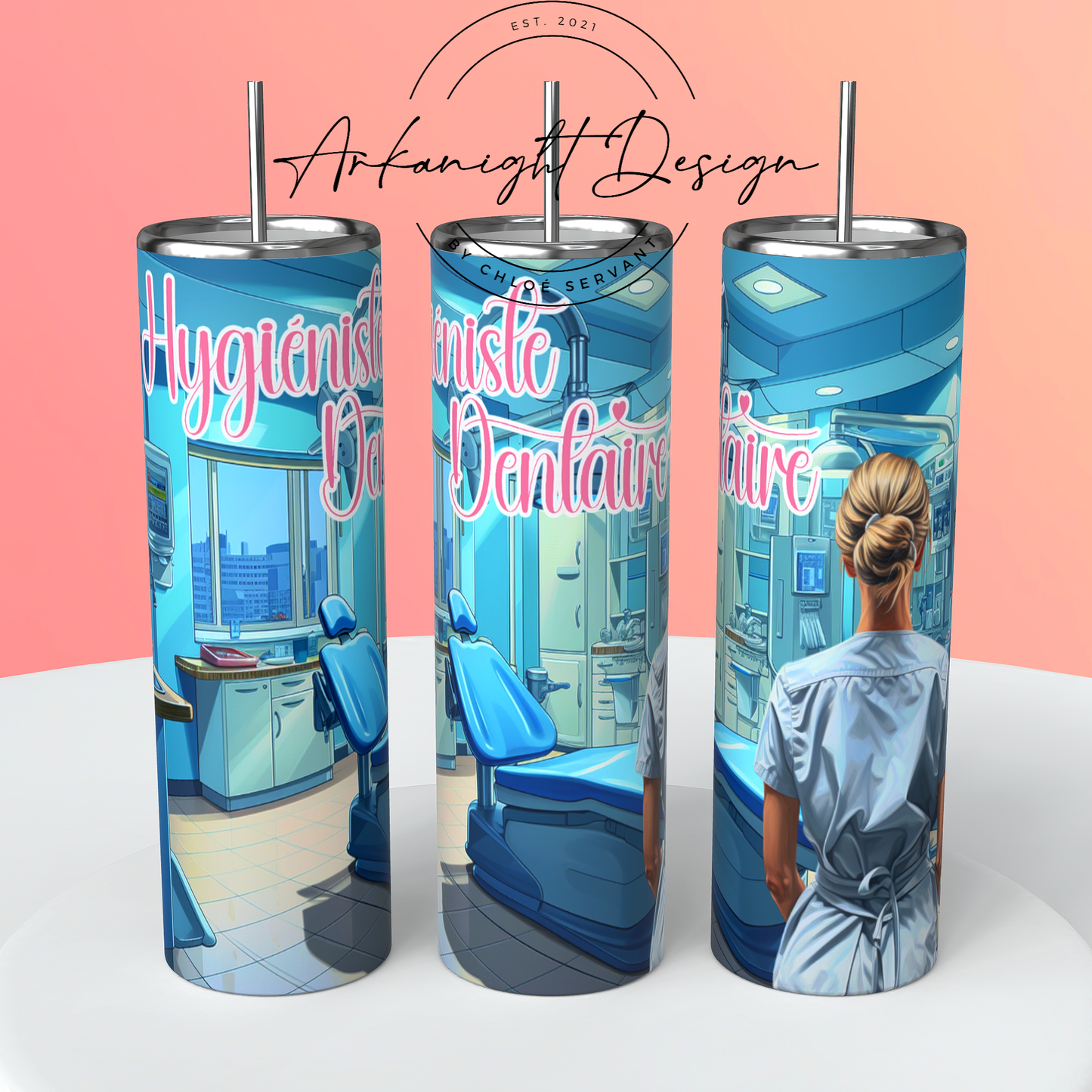 Gourde sur commande - Hygiéniste Dentaire - Blonde