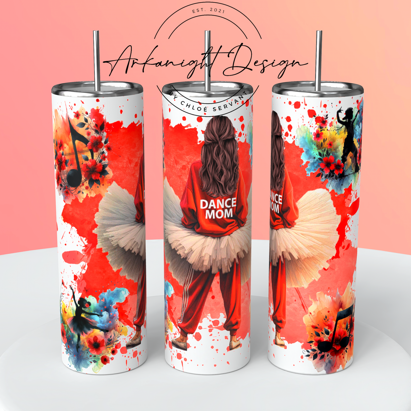 Gourde sur commande - Dance Mom - Cheveux Brun