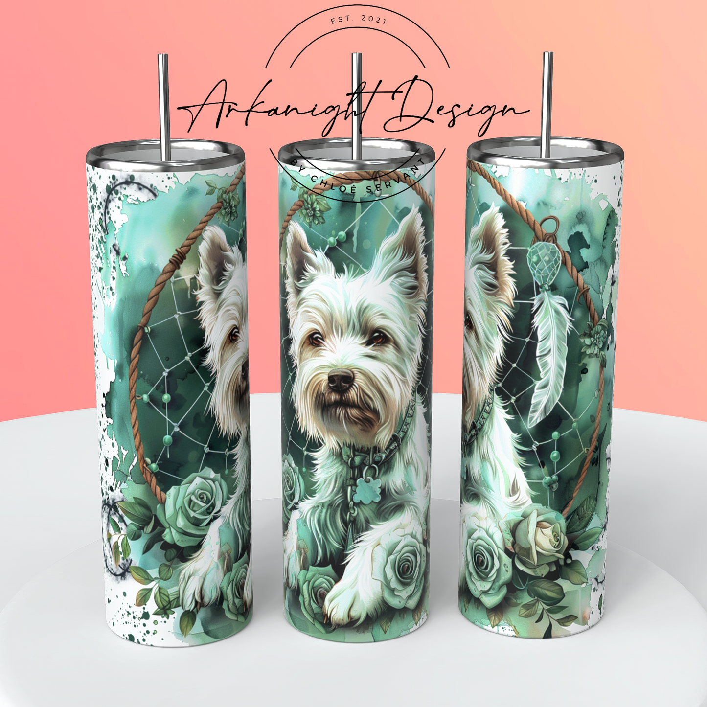 Numérique - Watercolor Boho Westie