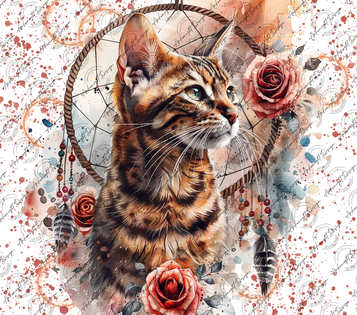 Numérique - Watercolor Boho Bengal