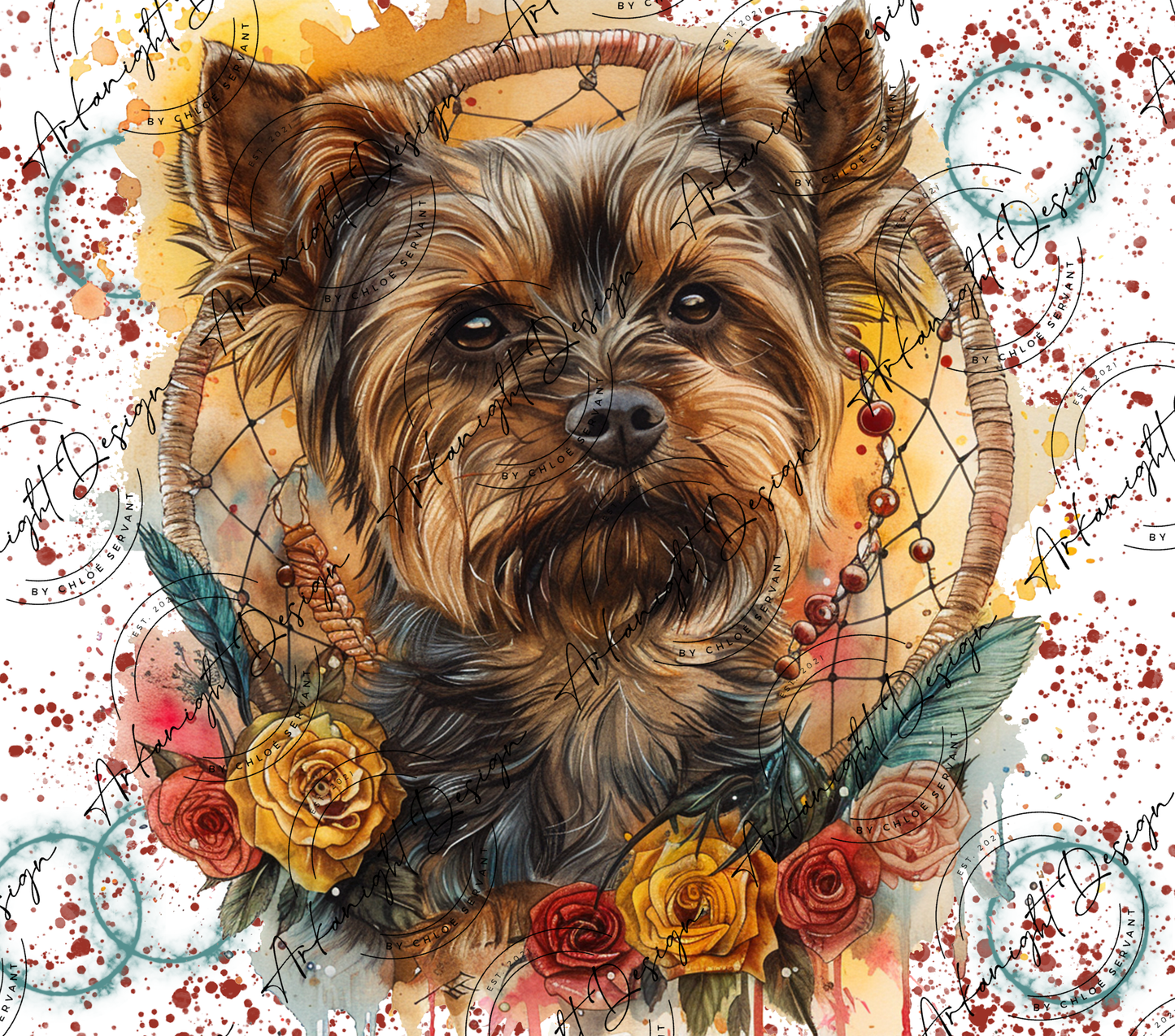 Numérique - Watercolor Boho Yorkshire
