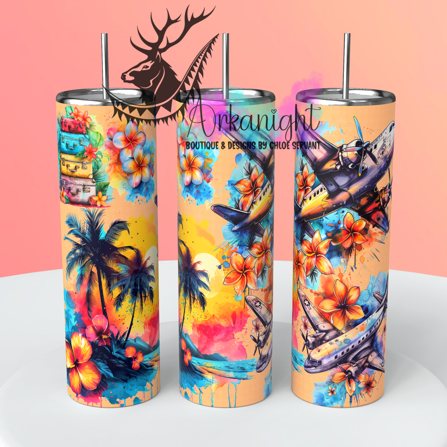 Gourde sur commande - Plumeria Plane