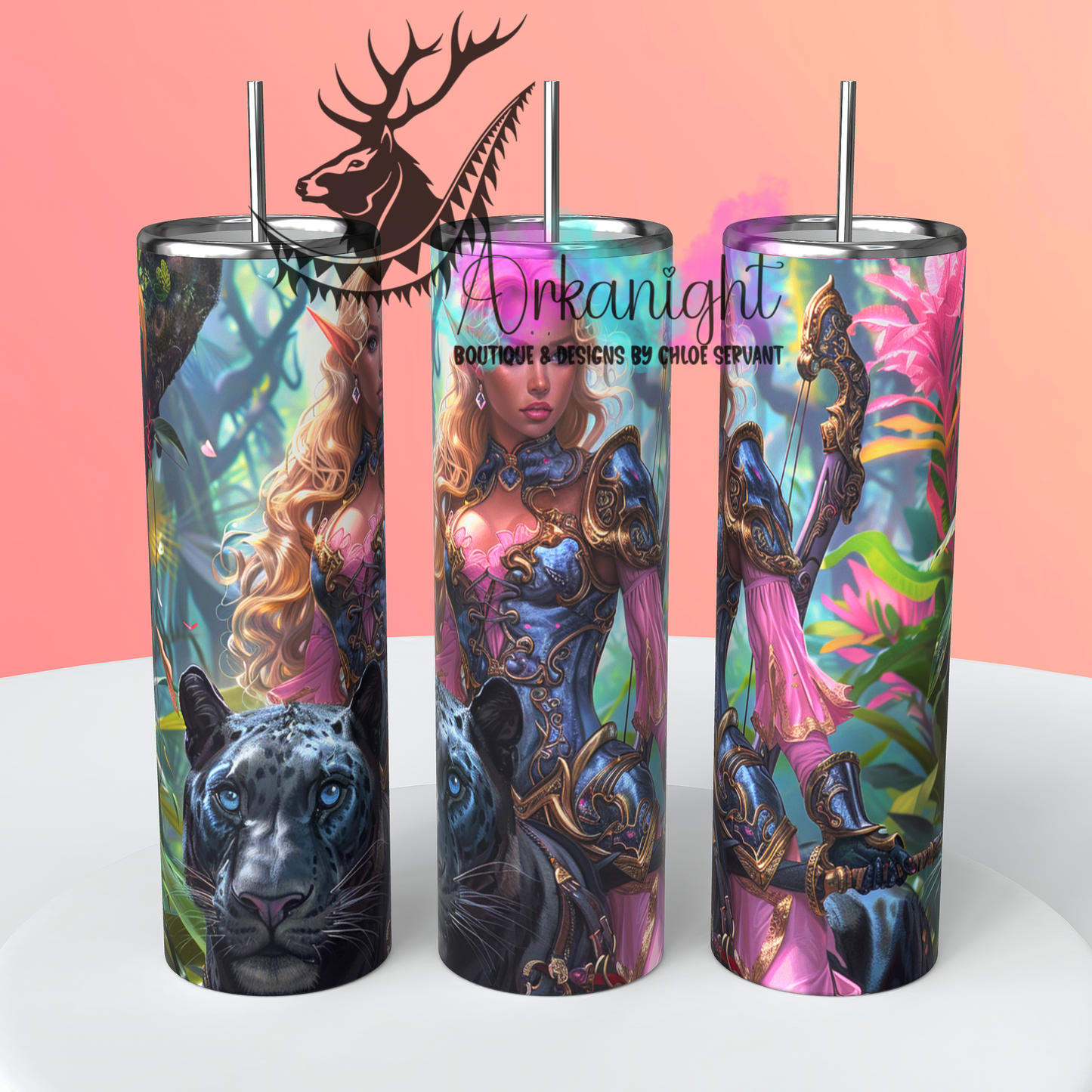 Gourde sur commande - Warrior Princess