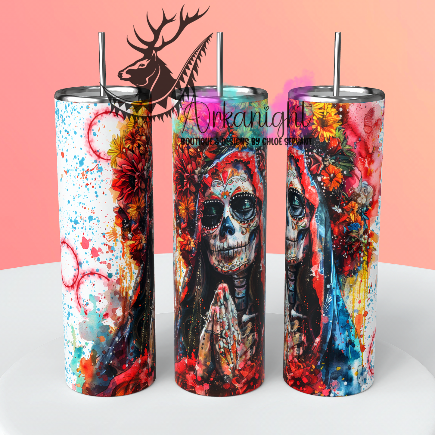 Gourde sur commande - Santa Muerte