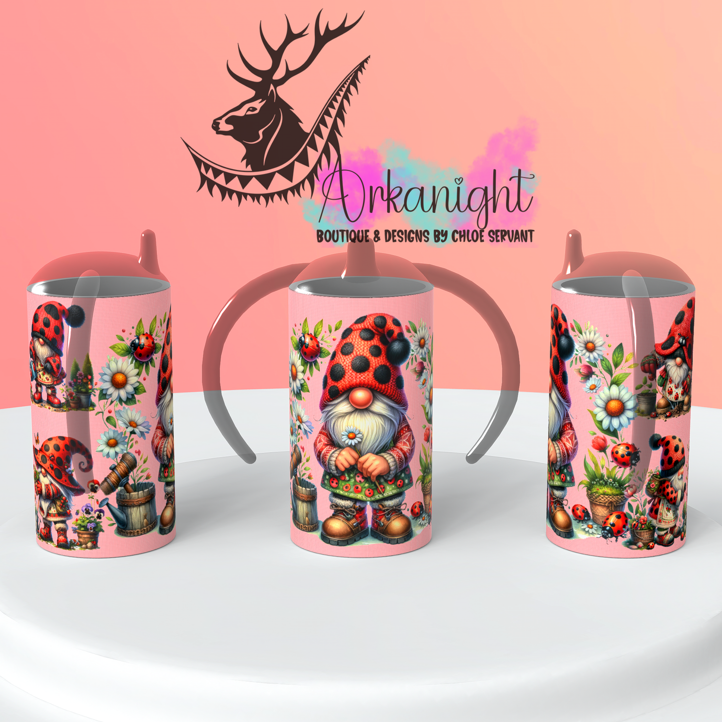 Gourde - Biberon Évolutif sur commande - Ladybug Gnome