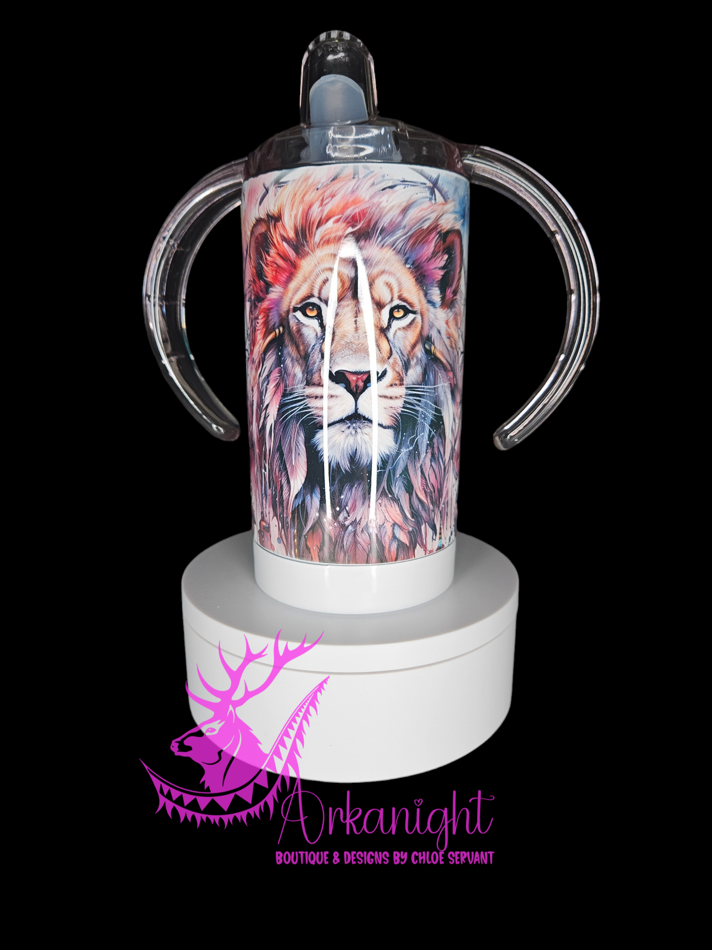 Gourde - Biberon Évolutif sur commande - Watercolor Boho Lion