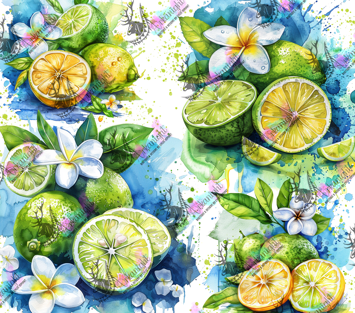 Numérique - Watercolor Lime