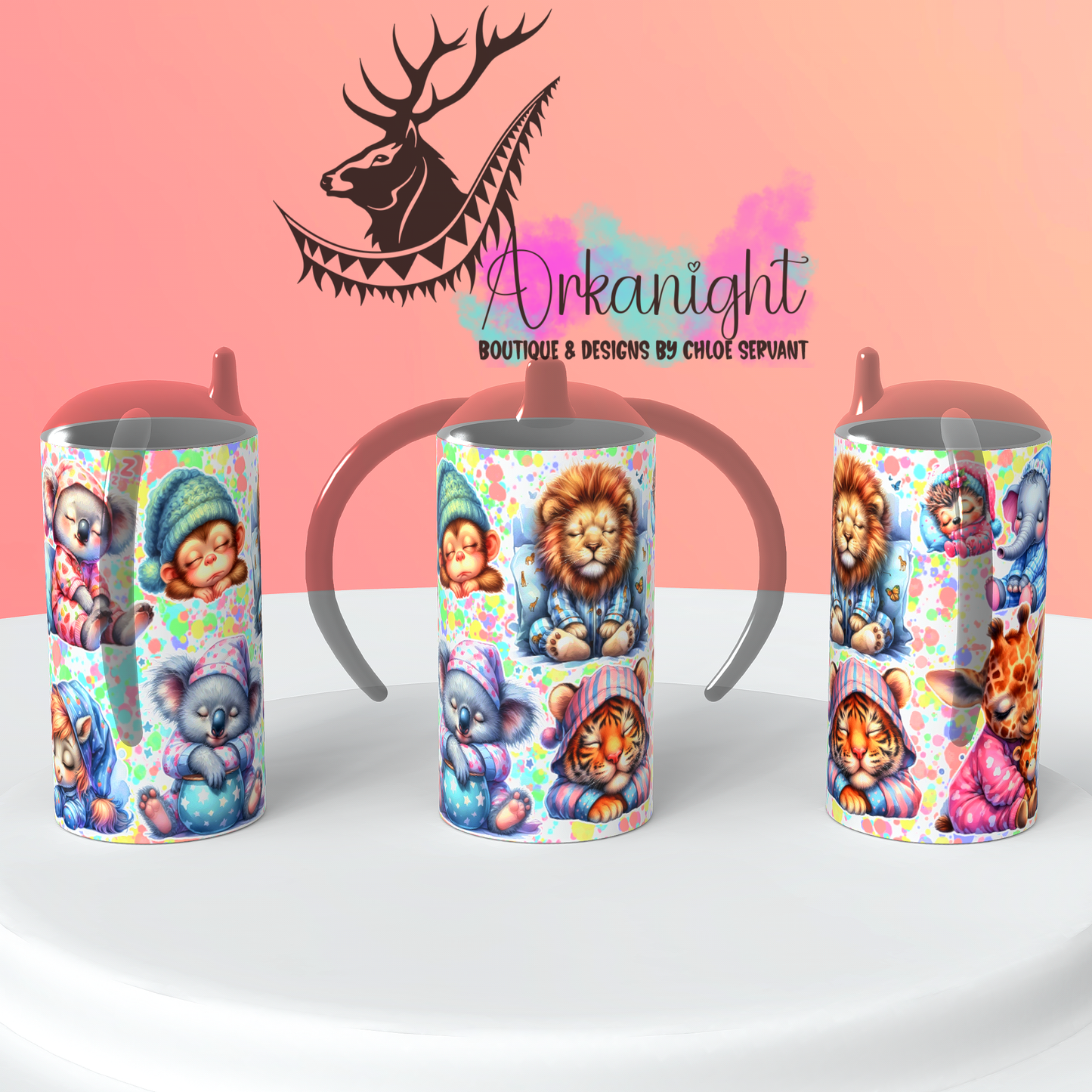 Gourde - Biberon Évolutif sur commande - Sleeping Animals