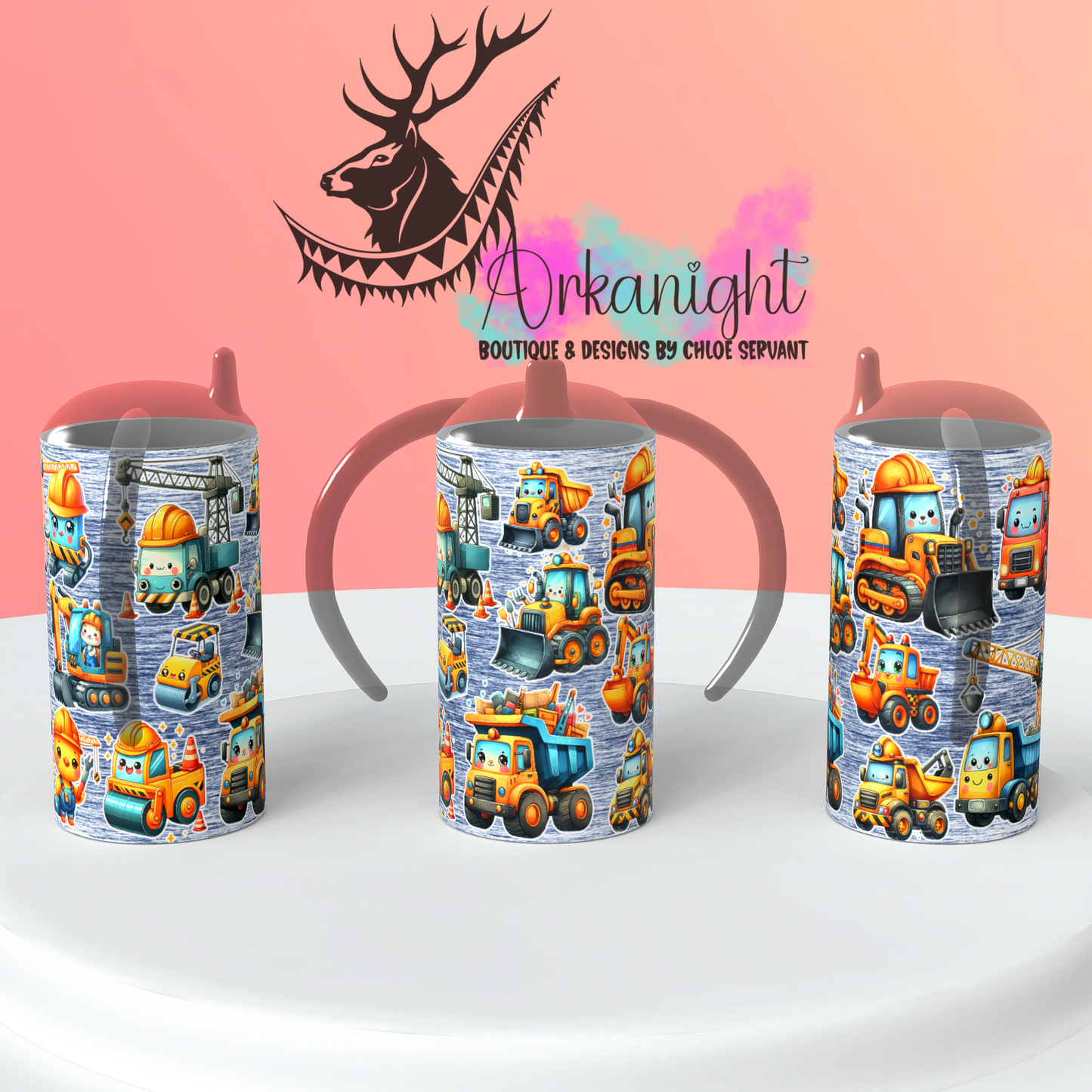 Gourde - Biberon Évolutif sur commande - Kawaii Construction