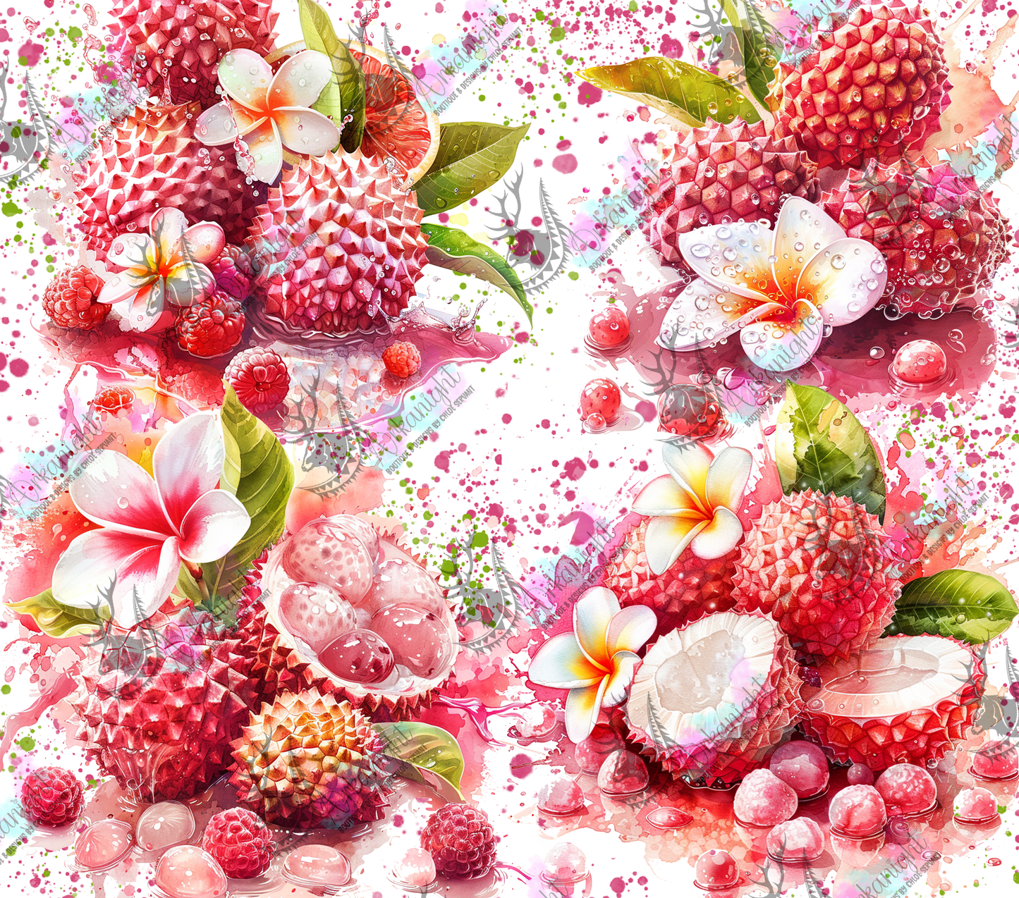 Numérique - Watercolor Litchi