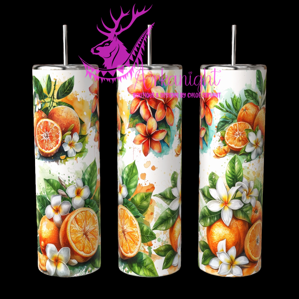 Gourde sur commande - Watercolor Orange