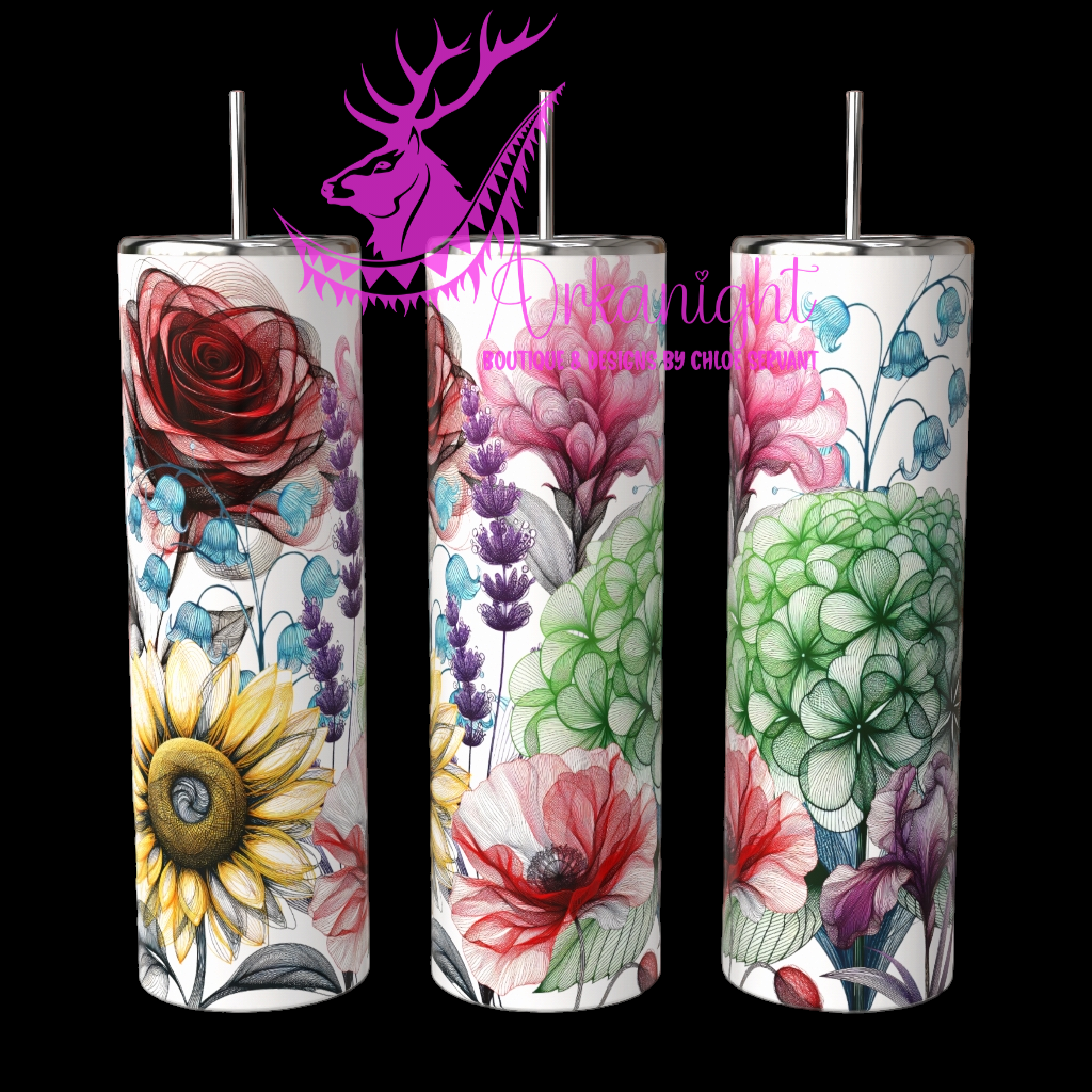 Gourde sur commande - Summer Bloom