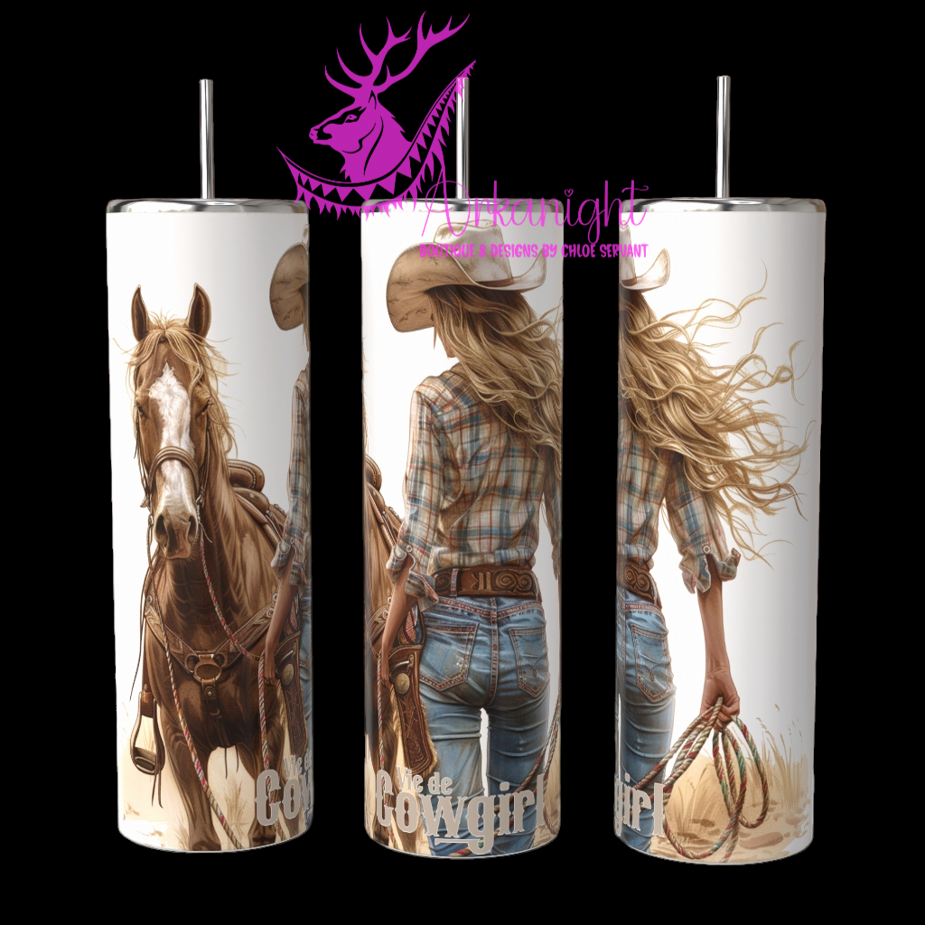 Gourde sur commande - Vie de Cowgirl - 02