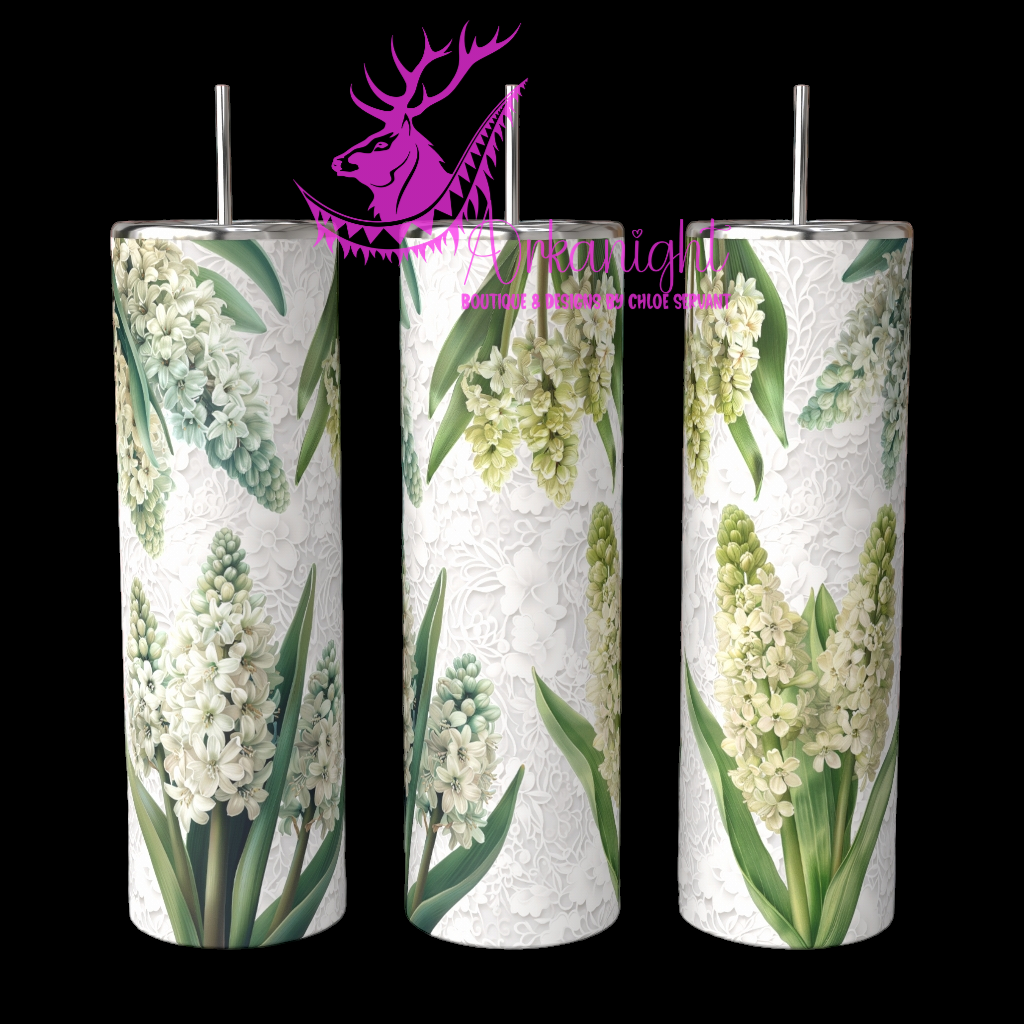 Gourde sur commande - White Hyacinthe And Lace