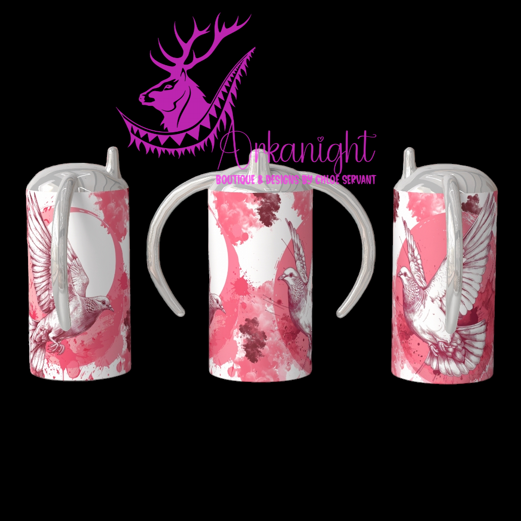 Gourde - Biberon Évolutif sur commande - Lines Art - Dove