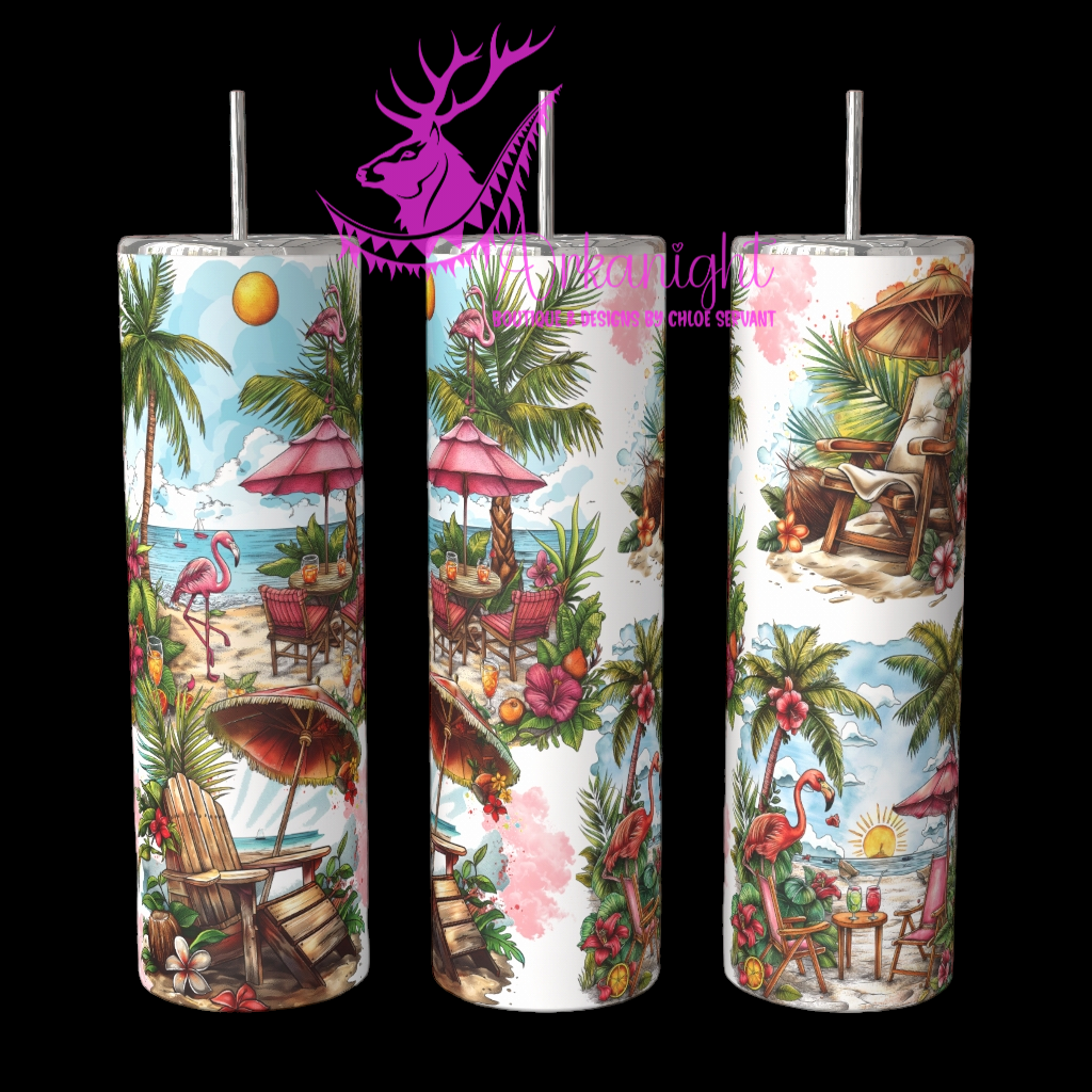 Gourde sur commande - Flamingo Beach
