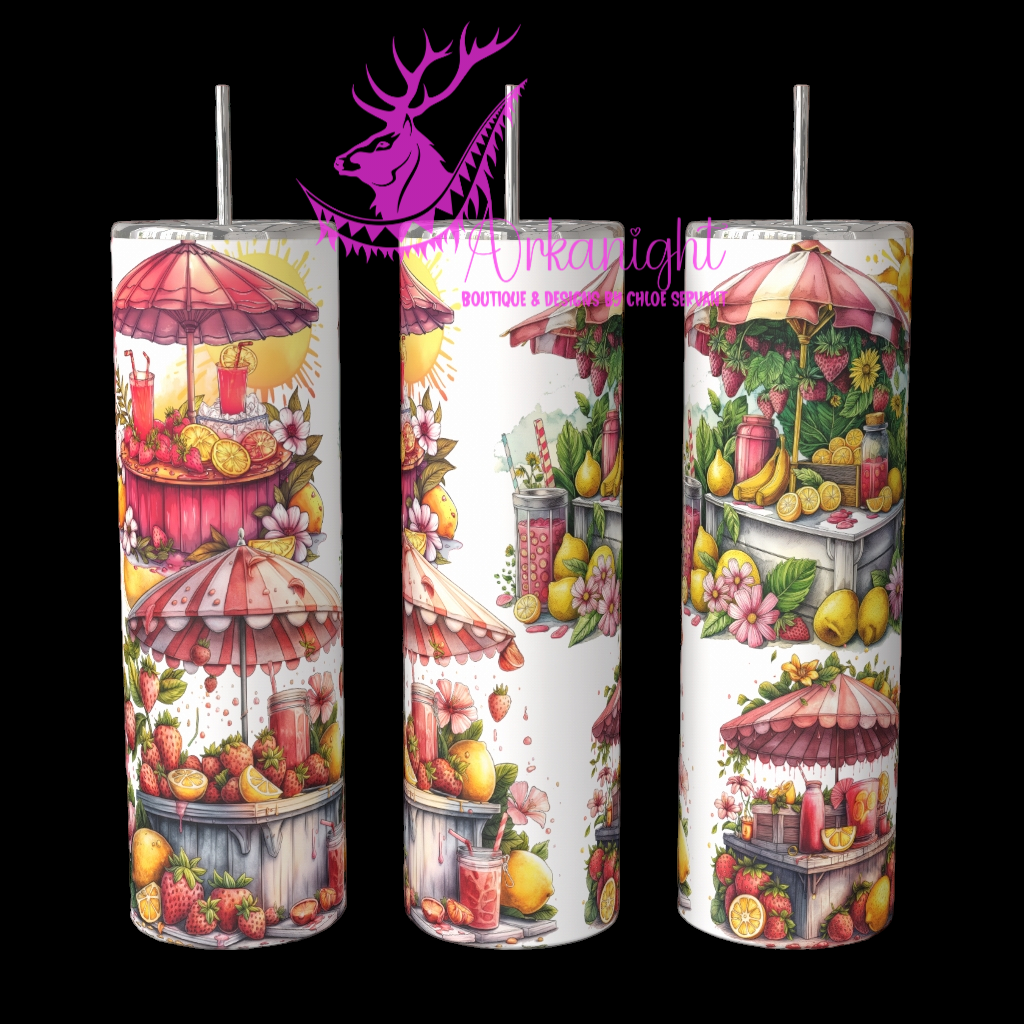 Gourde sur commande - Strawberry Limonade Stand