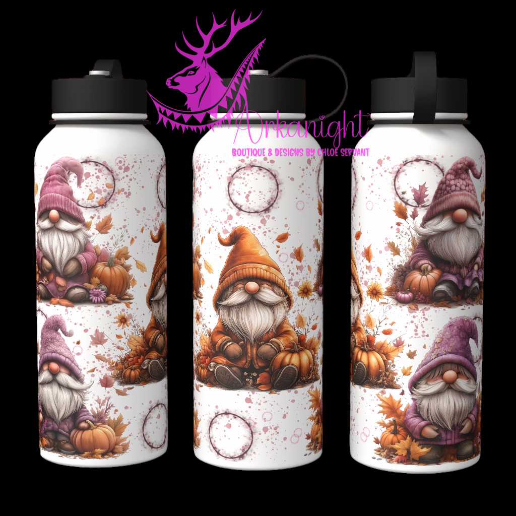 Bouteille d'eau sur commande - Autumn Gnome