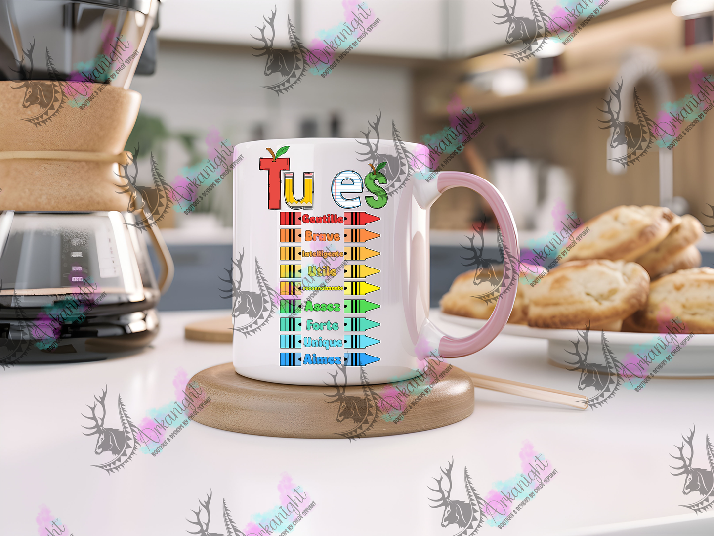 Tasse en céramique sur commande - Autumn 2024 - Tu Es - Version Féminine