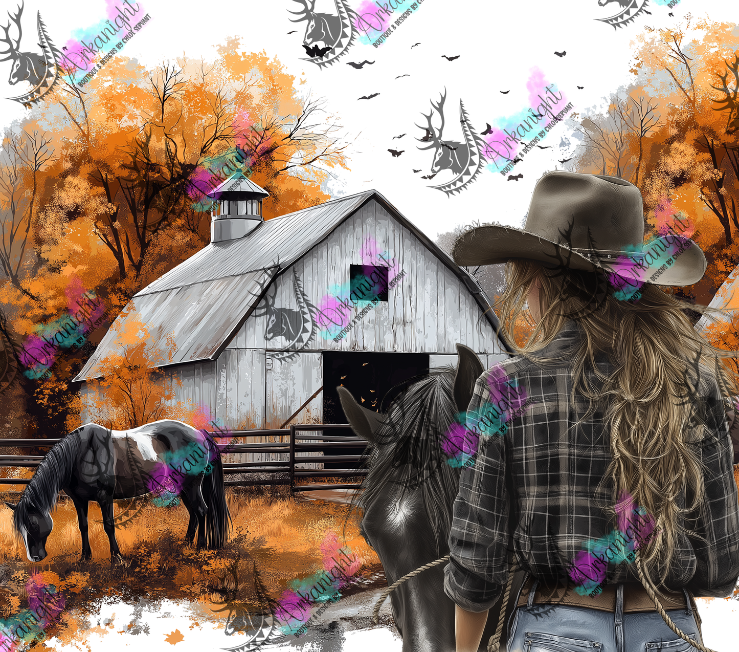 Numérique - Autumn 2024 - Black Plaid shirt Cowgirl