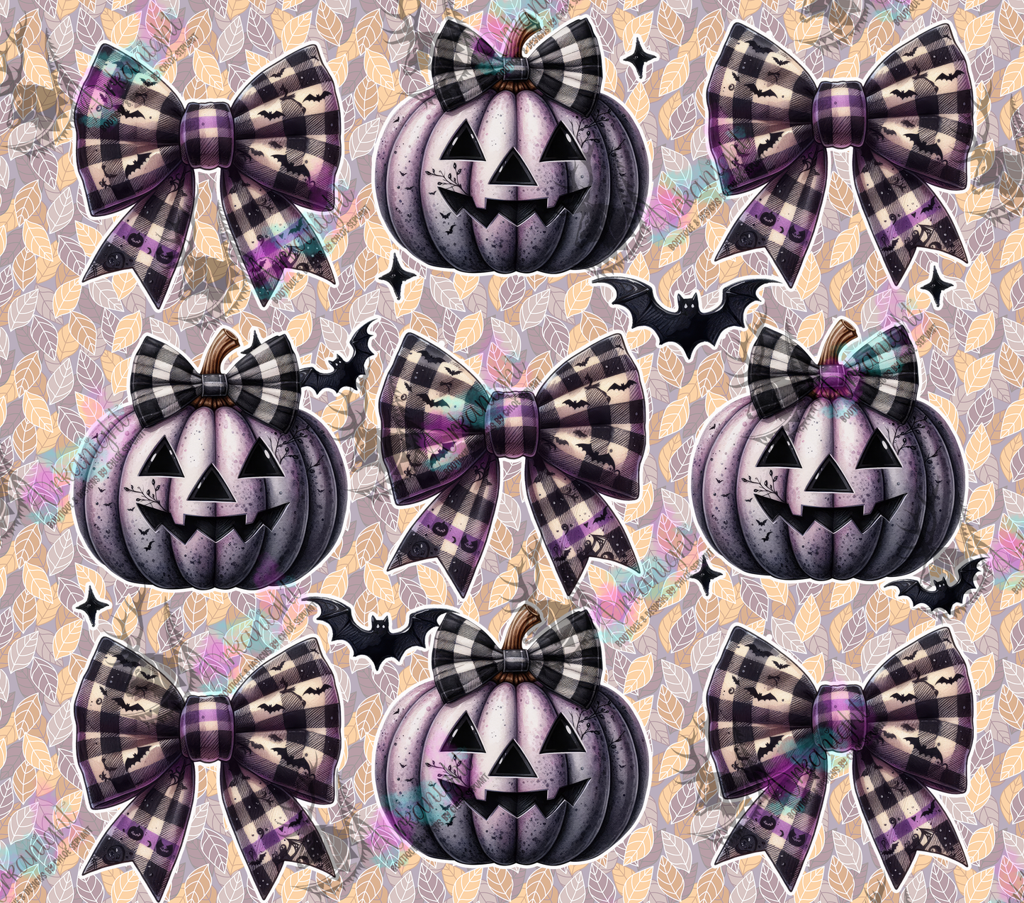 Numérique - Autumn 2024 - Purple Plaid Pumpkin