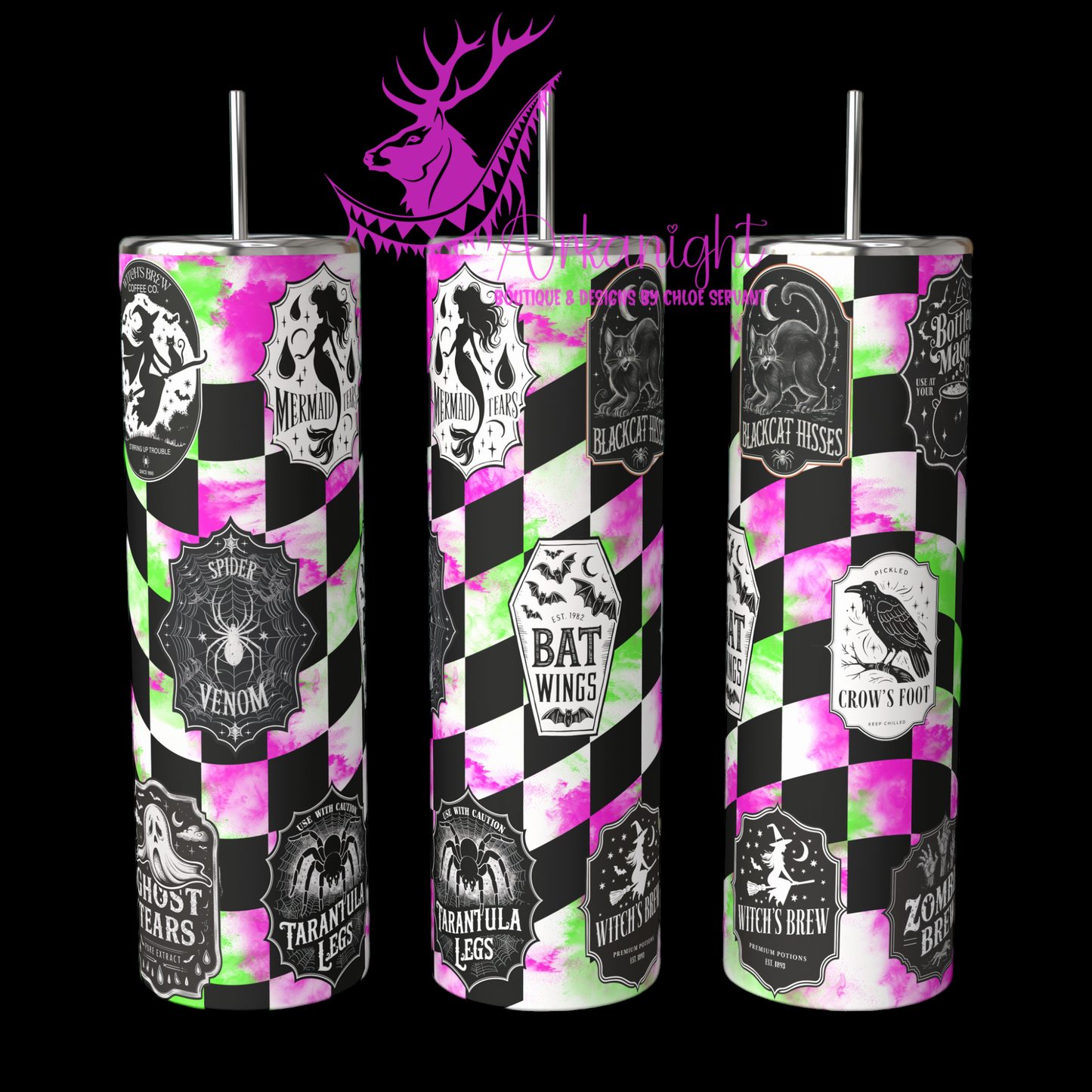 Gourde sur commande - Autumn 2024 - Chekered Potion's Labels