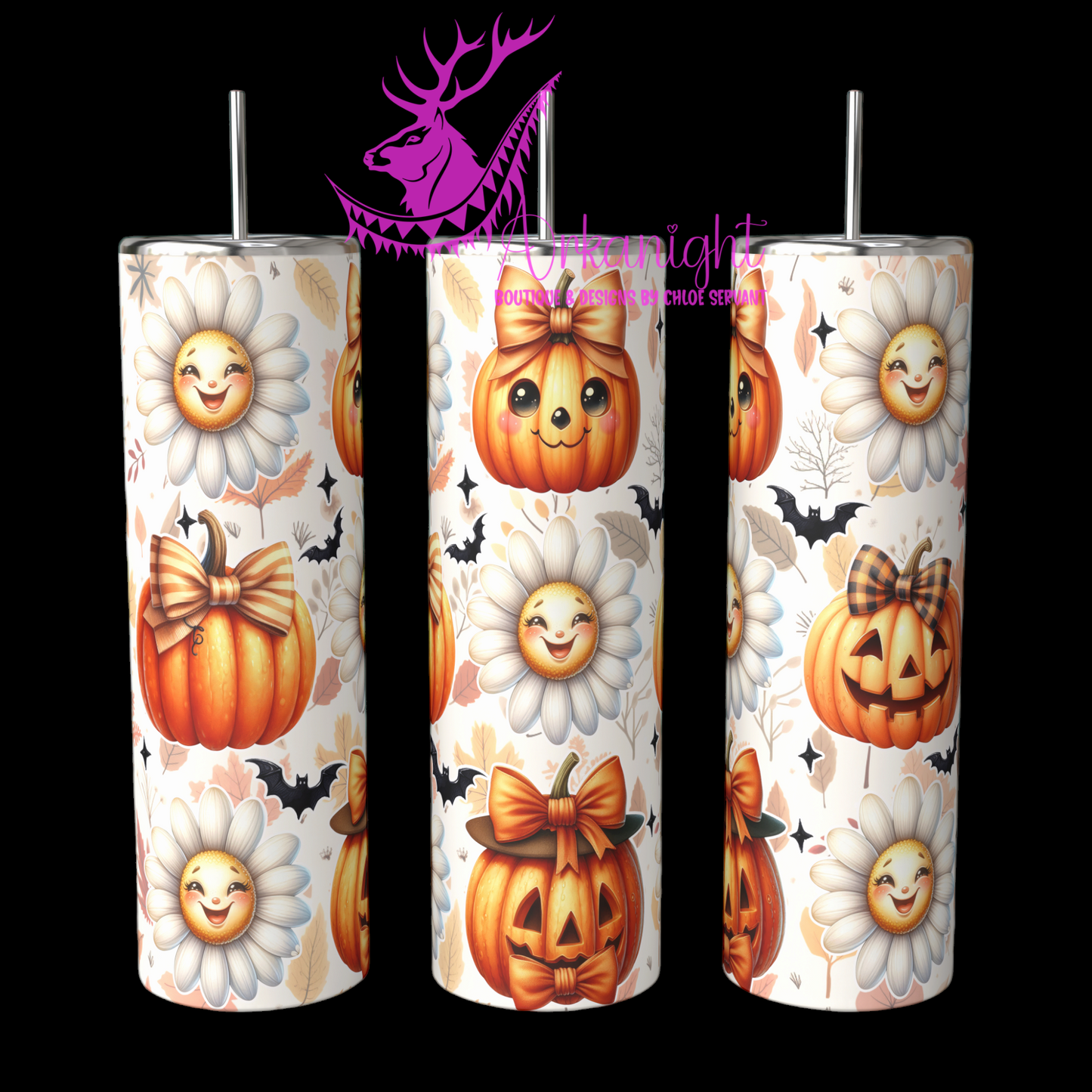Gourde sur commande - Autumn 2024 - Daisies Pumpkin