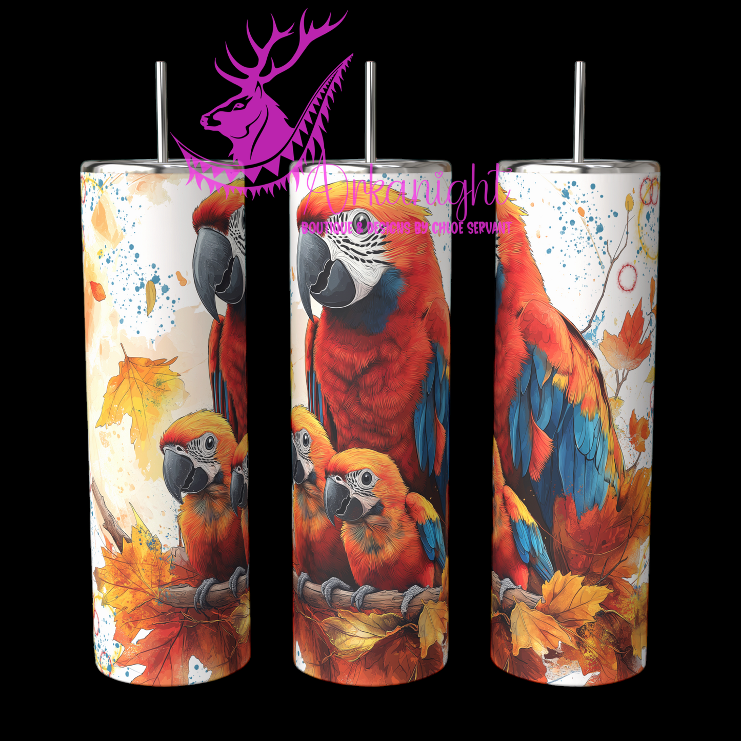 Gourde sur commande - Autumn 2024 - Collection Autumn at the Zoo - Ara