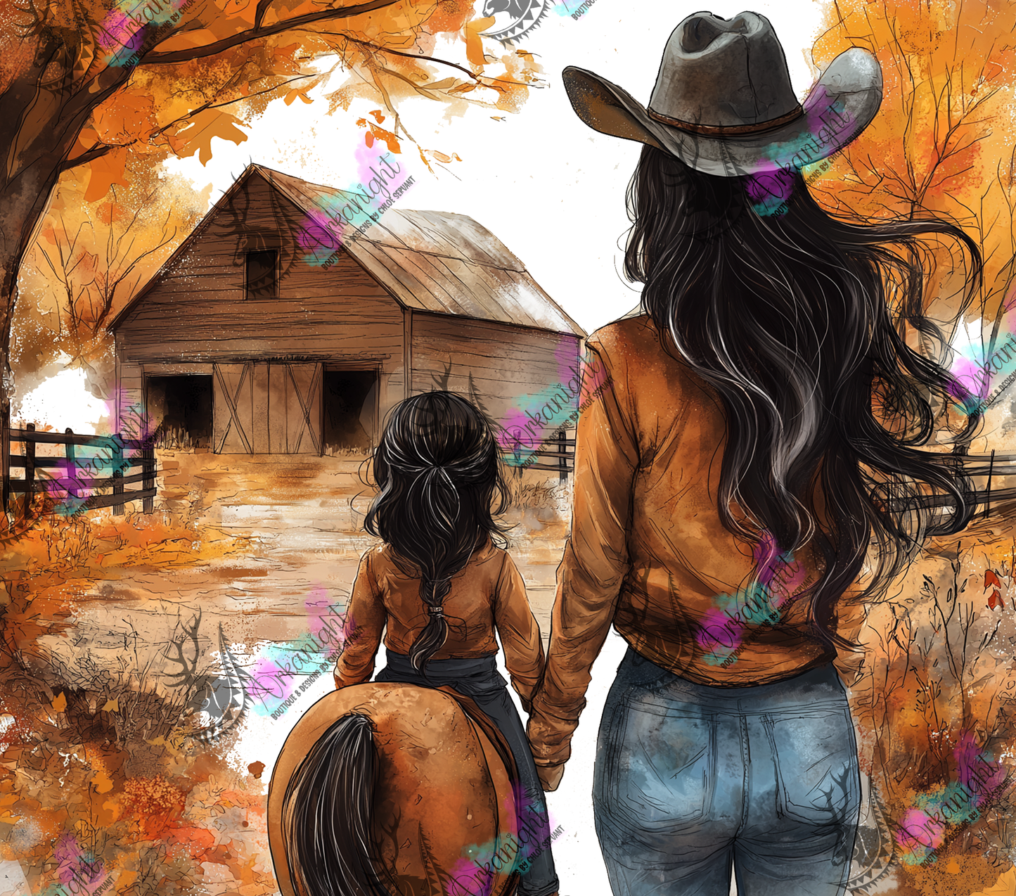 Numérique - Autumn 2024 - Collection Autumn at the Ranch - Cowgirl Mom & Daugther - 04
