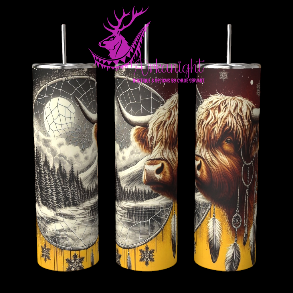 Gourde sur commande - Collection Hiver 2024 - Artic Highland Cow - 03