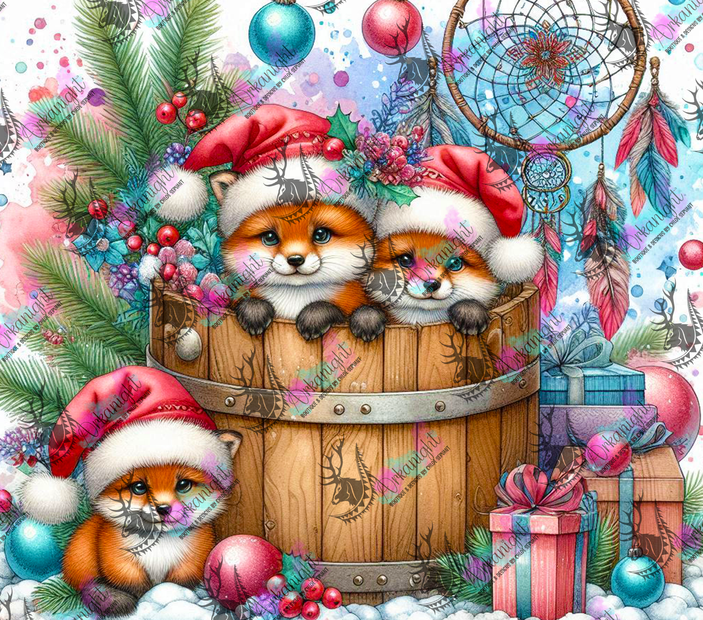 Numérique - Collection Hiver 2024 - Animals into the barrel - Fox - 03