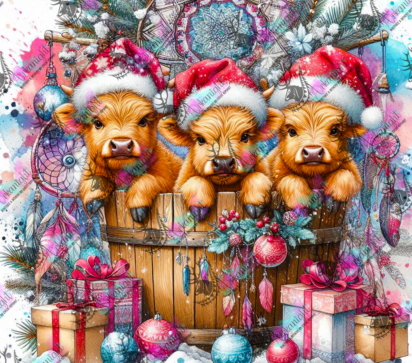 Numérique - Collection Hiver 2024 - Animals into the barrel - Highland cow