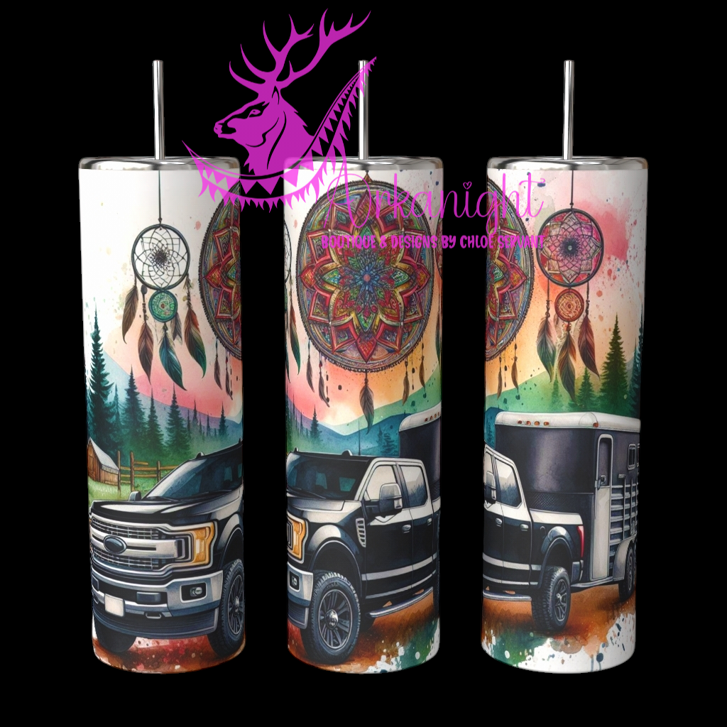 Gourde sur commande - Collection Voyage 2024 - Truck and Horse Trailer- 09