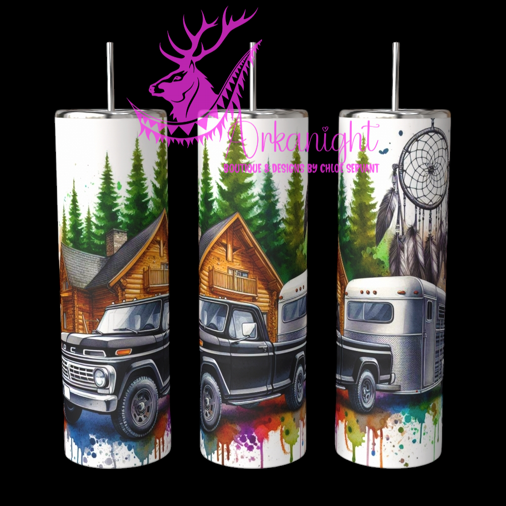 Gourde sur commande - Collection Voyage 2024 - Truck and Horse Trailer- 15