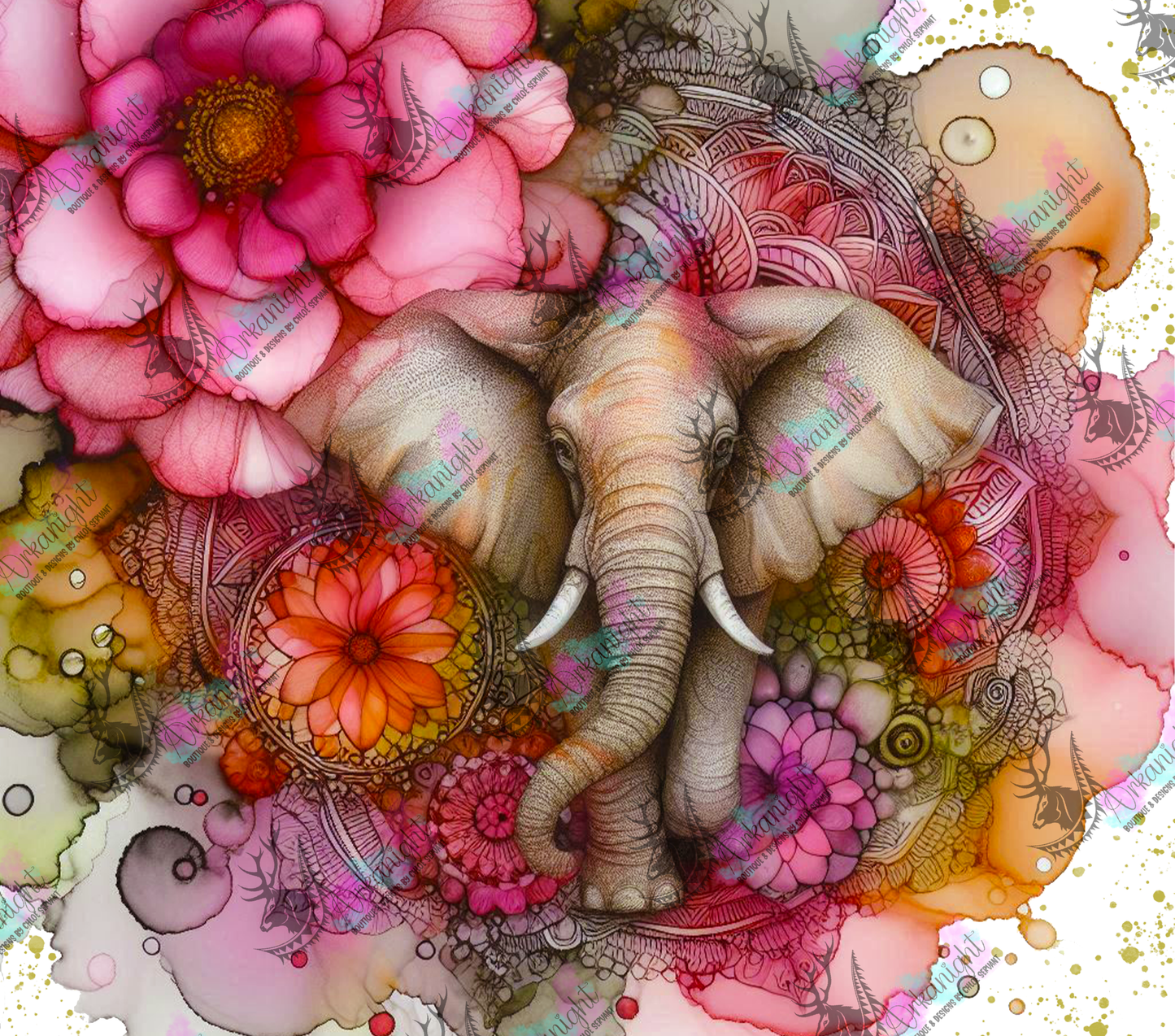 Numérique - Collection Safari Mandalas - Elephant