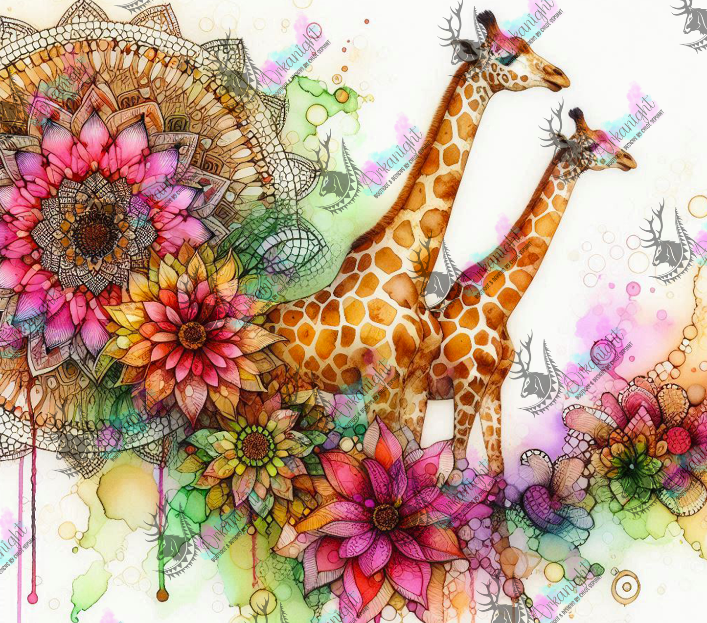 Numérique - Collection Safari Mandalas - Giraffe - 03