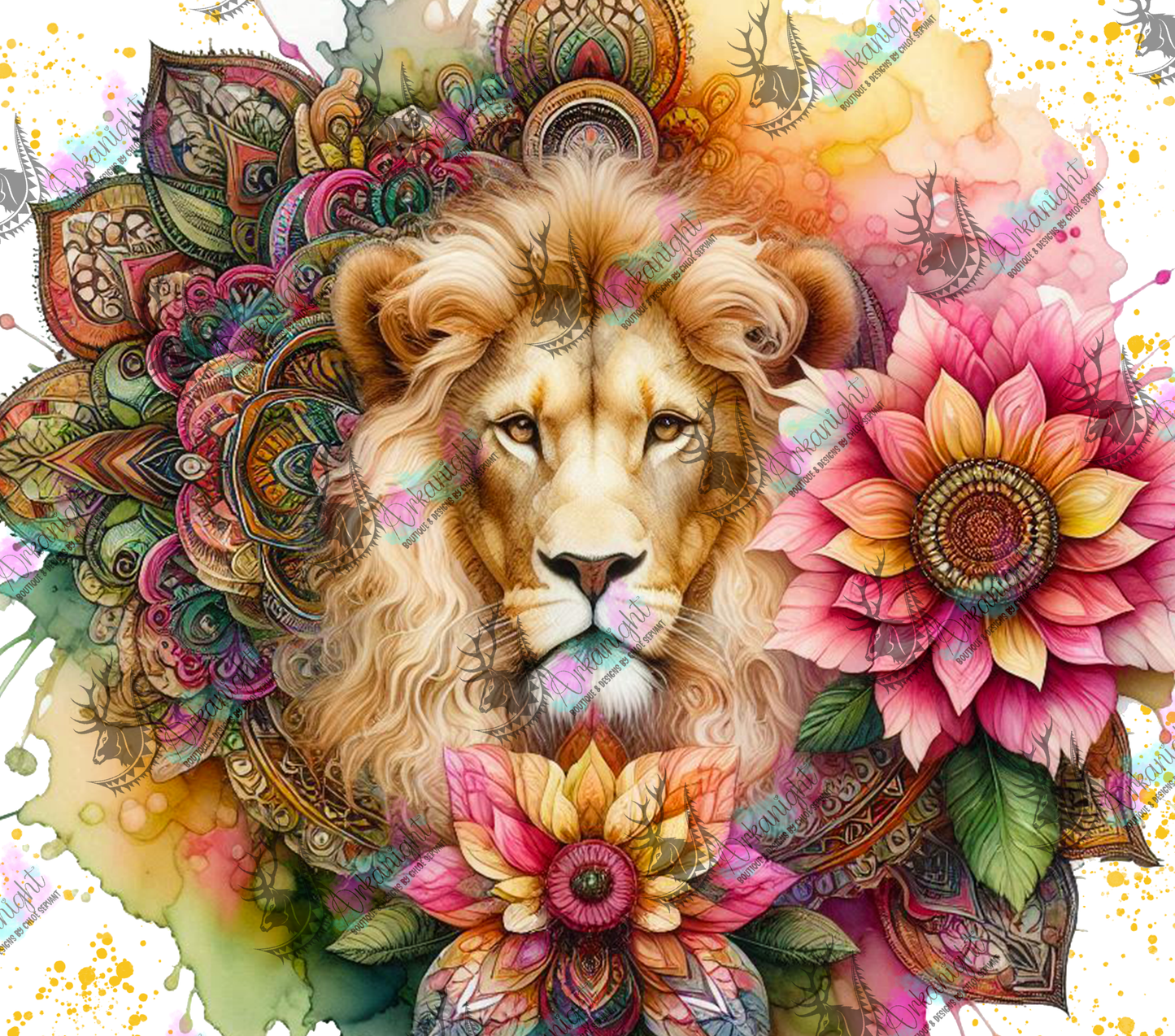 Numérique - Collection Safari Mandalas - Lion - 02