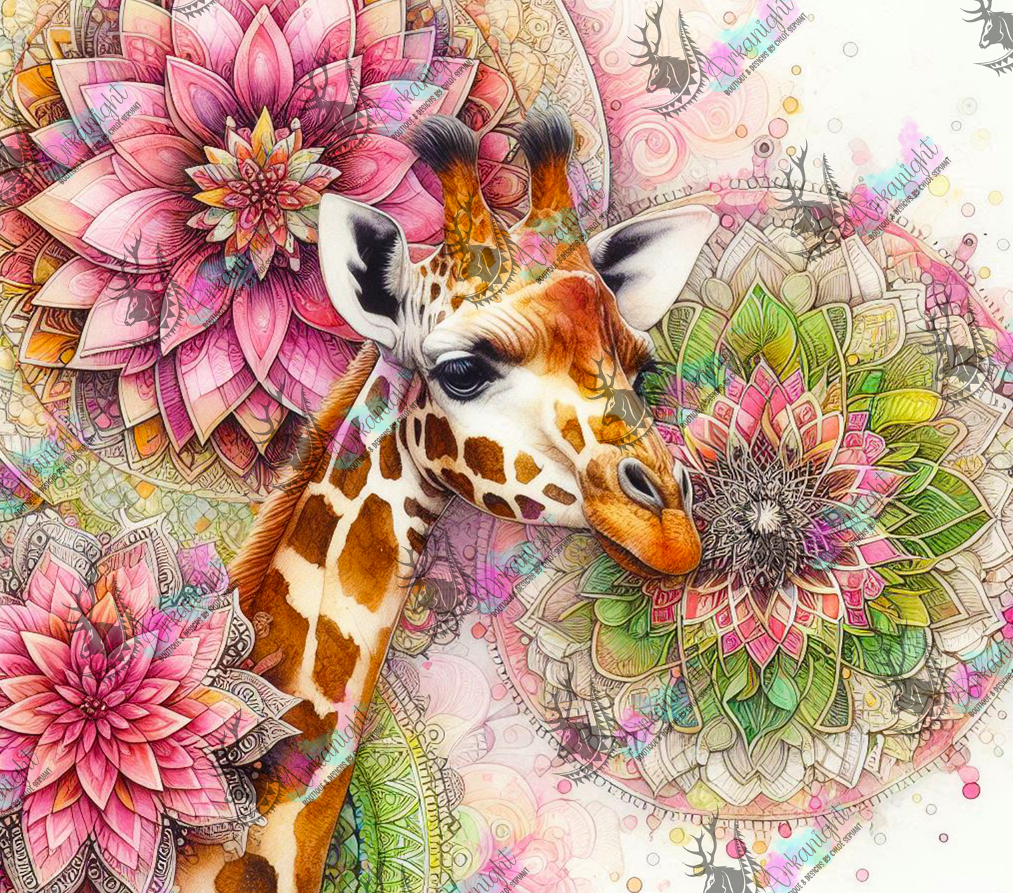 Numérique - Collection Safari Mandalas - Giraffe - 02